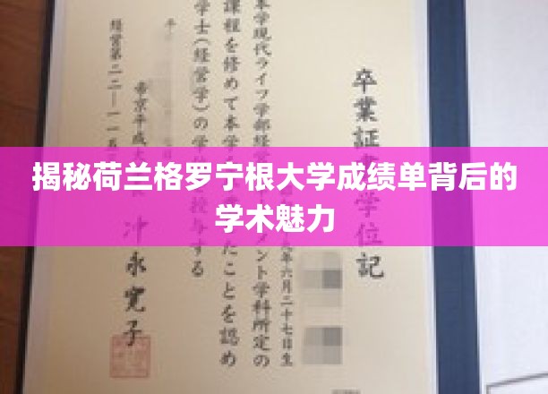 解码荷兰格罗宁根大学成绩单的独特学术风采