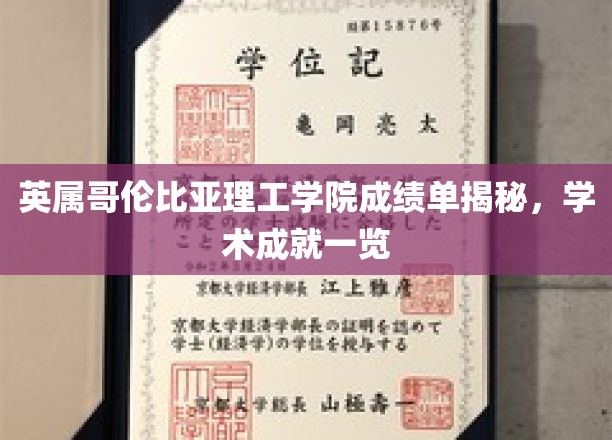 解码英属哥伦比亚理工学院，成绩单背后的学术辉煌