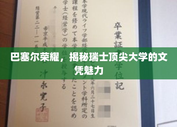 瑞士学府之光，巴塞尔荣耀背后的顶尖文凭吸引力