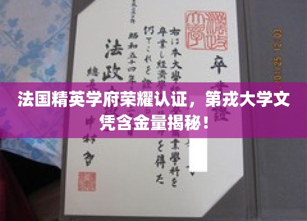 揭秘，法国第戎大学文凭背后的精英学府光环