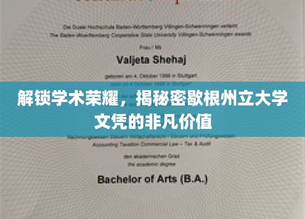 解锁学术荣耀，揭秘密歇根州立大学文凭的非凡价值