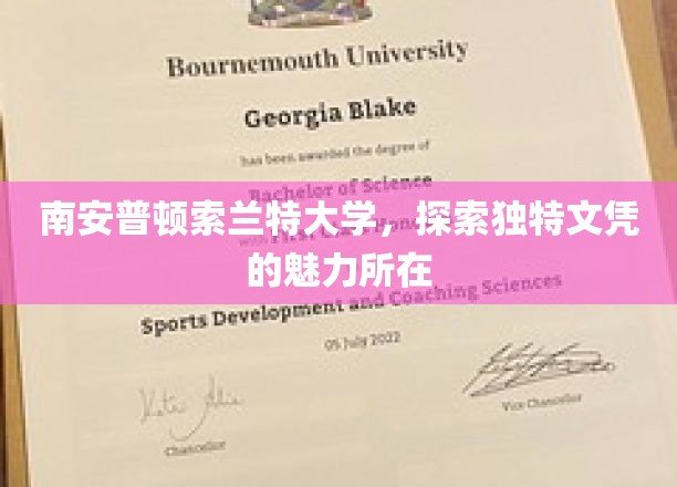 南安普顿索兰特大学，探索独特文凭的魅力所在
