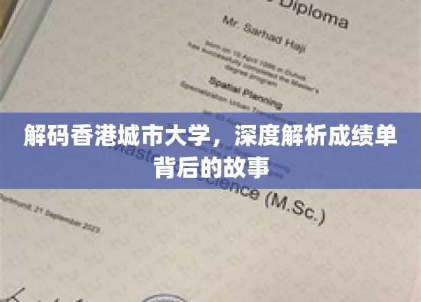 香港城市大学成绩单，揭开背后的精彩人生篇章