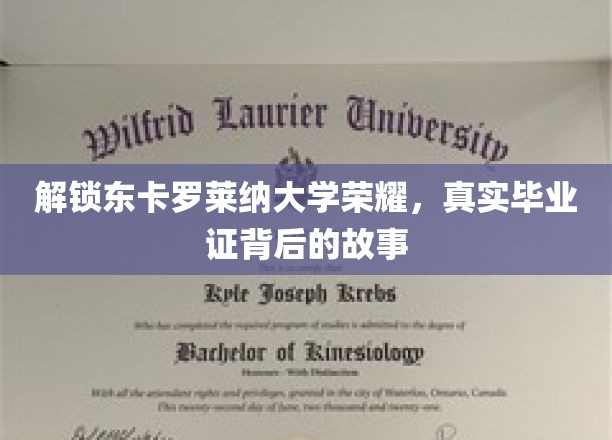 东卡罗莱纳荣耀揭秘，毕业证背后的传奇之路