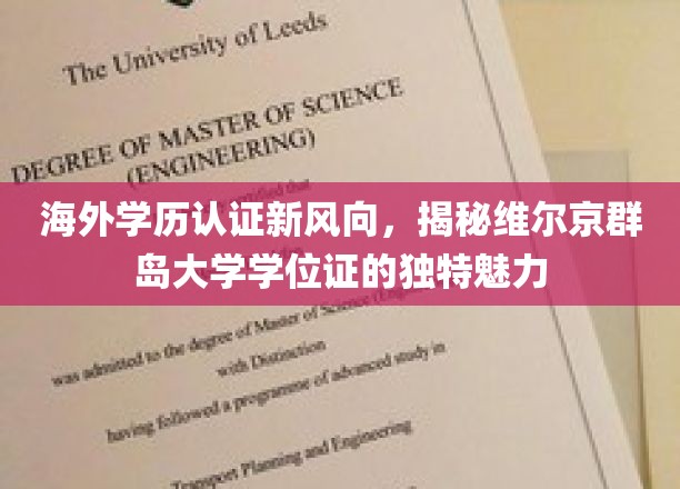 海外学历认证新趋势，维尔京群岛大学学位证的独特亮点探秘