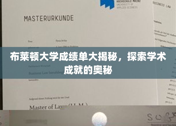 解码布莱顿大学成绩单，揭秘学术辉煌背后的秘密