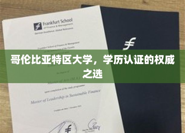 哥伦比亚特区大学，学历认证信赖首选，权威认证，成就卓越未来