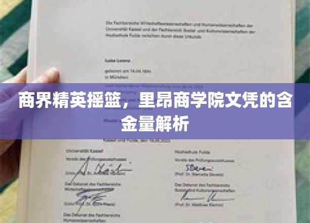 商界精英摇篮，里昂商学院文凭的含金量解析
