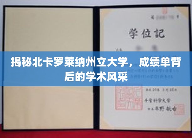 揭秘北卡罗莱纳州立大学，成绩单背后的学术风采