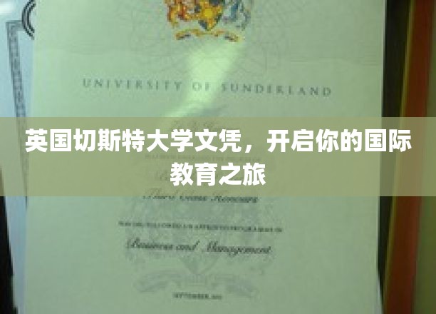 英国切斯特大学文凭，开启你的国际教育之旅