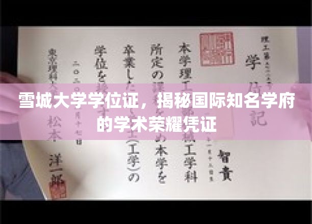 雪城大学学位证背后的学术传奇，探寻国际名校的荣耀凭证