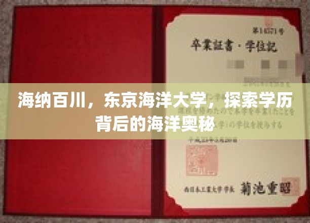 东京海洋大学，解码大海深处的学术航程