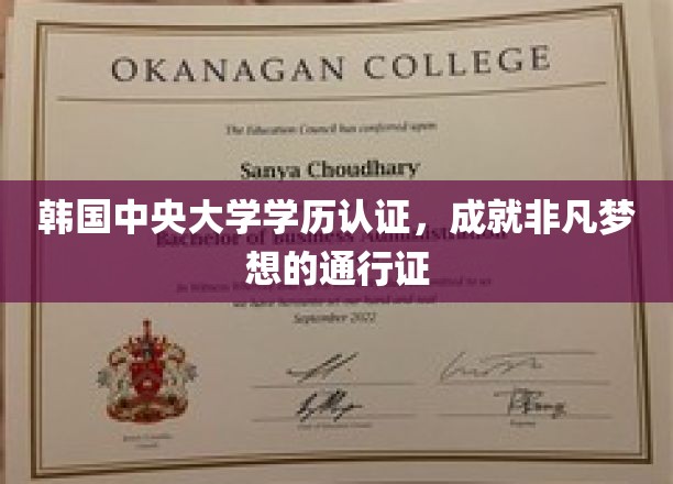 中央大学学历认证，助力梦想启航的璀璨钥匙