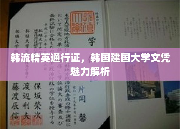 韩流精英通行证，韩国建国大学文凭魅力解析