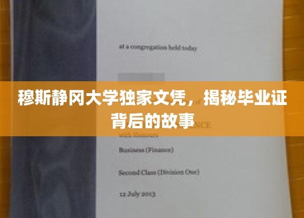 穆斯静冈大学神秘文凭，揭秘毕业证背后的传奇历程