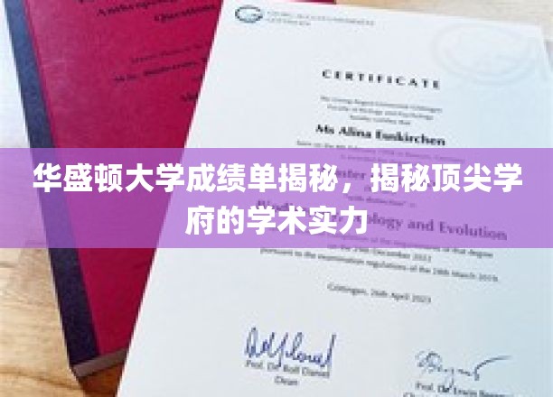华盛顿大学成绩单揭秘,揭示顶尖学府的学术实力