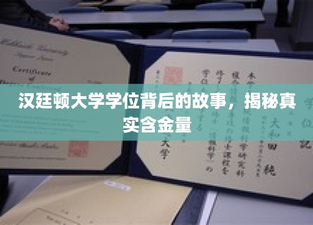 汉廷顿大学学位背后的故事，揭秘真实含金量