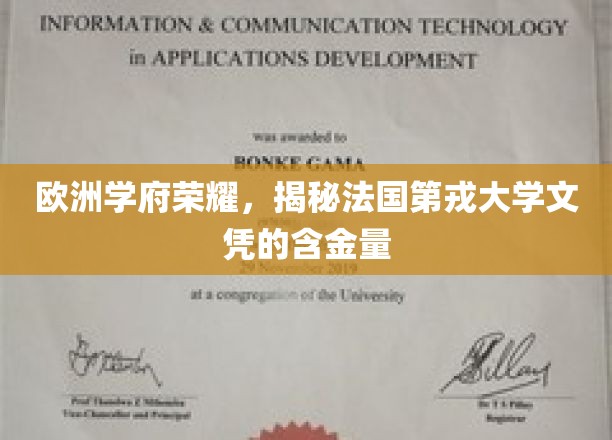 欧洲教育明珠，探寻法国第戎大学学位的珍贵价值