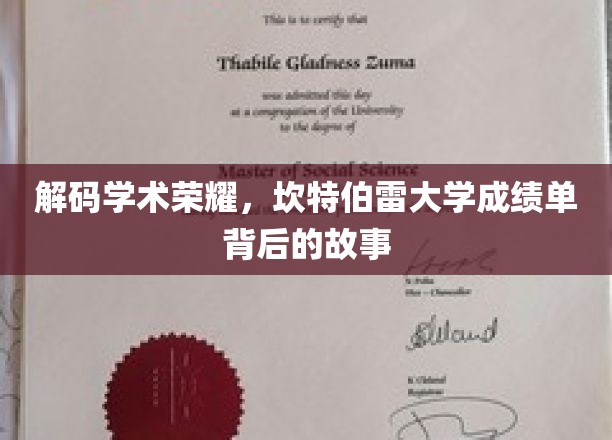 解码学术荣耀，坎特伯雷大学成绩单背后的故事