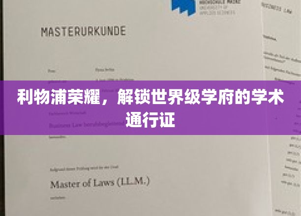 利物浦之光，解锁全球名校的学术之门