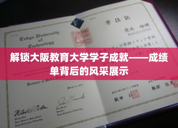 揭秘大阪教育大学精英风采，学子成就背后的故事