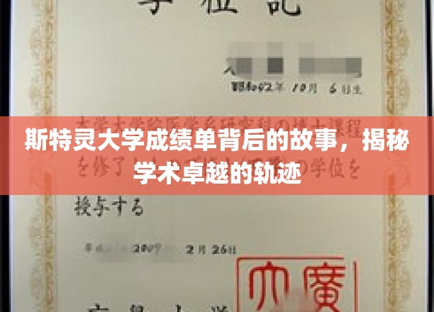 斯特灵大学成绩单背后的传奇，探寻学术卓越的秘密通道