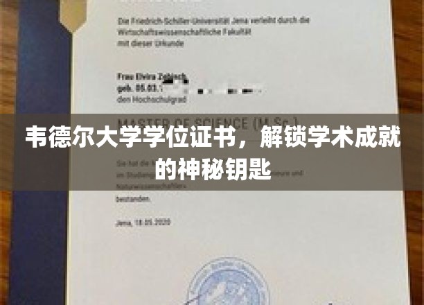 开启智慧之门，韦德尔大学学位证书，成就学术辉煌的通行证