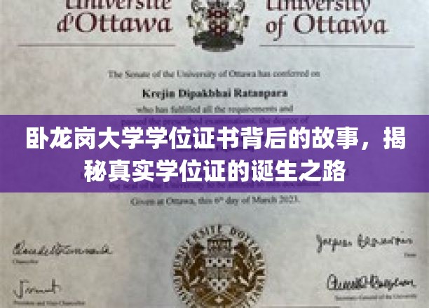 卧龙岗大学学位证书背后的故事，揭秘真实学位证的诞生之路