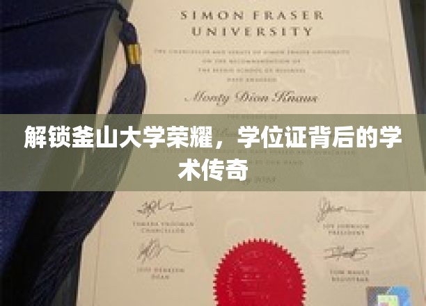 解锁釜山大学荣耀，学位证背后的学术传奇
