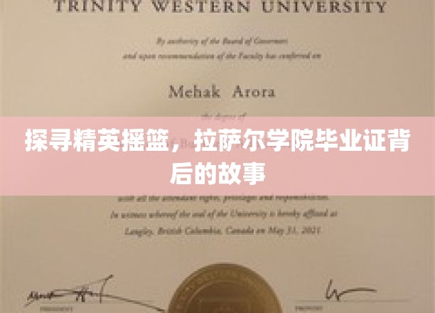 解码精英之路，揭秘拉萨尔学院毕业证的非凡价值