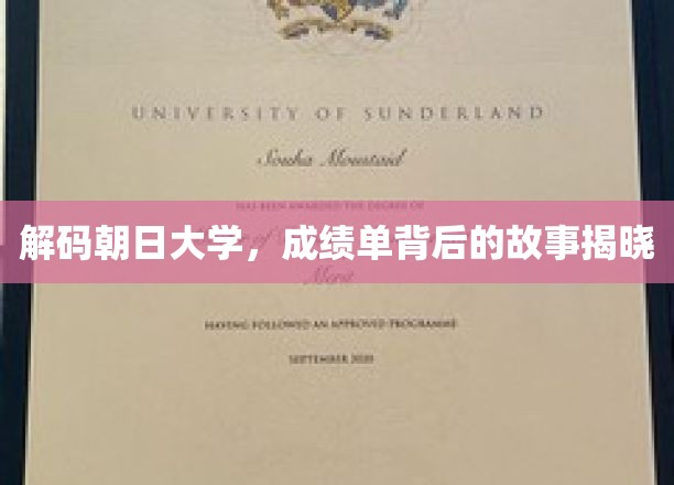 解码朝日大学，成绩单背后的故事揭晓