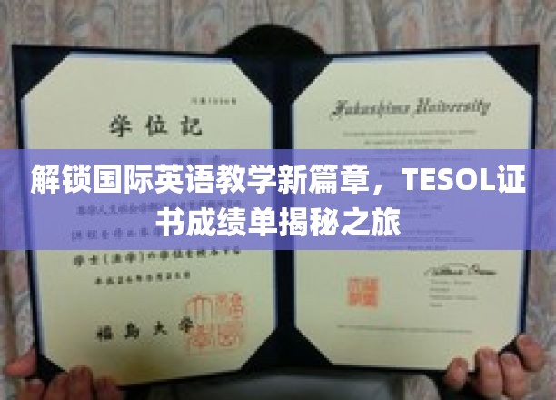 全球英语教学新风向，一探TESOL证书成绩单背后的奥秘