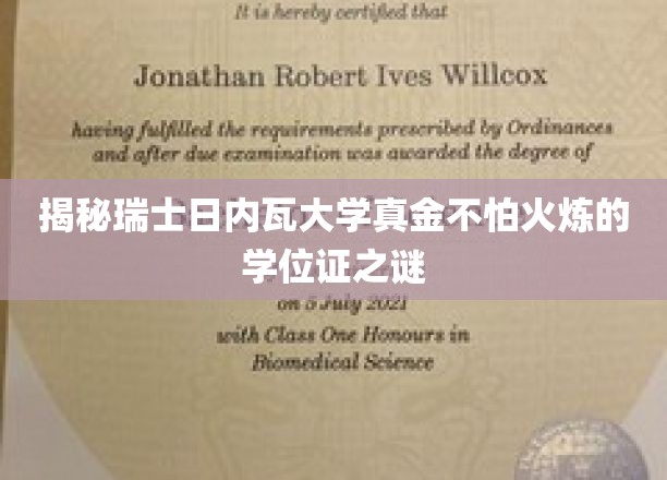日内瓦大学学位证，历经考验的荣耀凭证