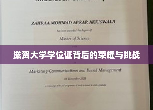 滋贺大学学位证背后的荣耀与挑战