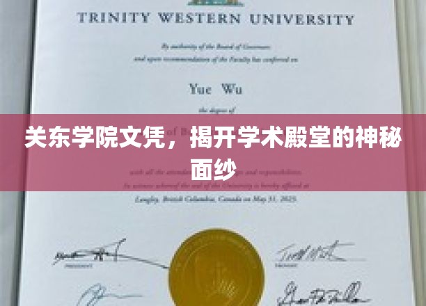 解锁关东学院，揭秘文凭背后的学术魅力