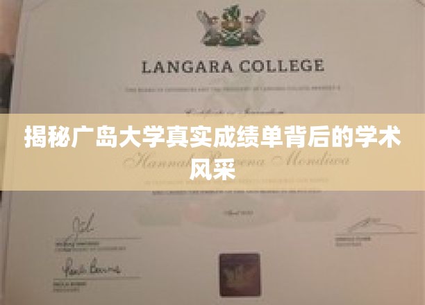 探秘广岛大学真实成绩单背后的学术魅力