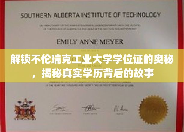 揭开不伦瑞克工业大学学位证背后的传奇面纱