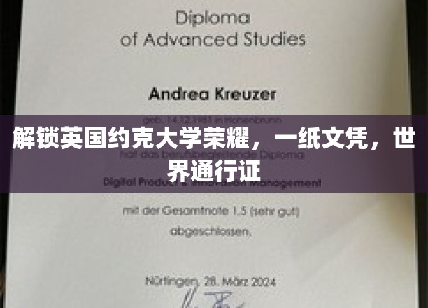 全球通行，荣耀启航，约克大学文凭，开启你的国际征程