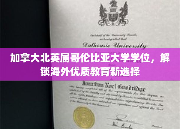 探索加拿大北英属哥伦比亚大学，开启全球教育新篇章