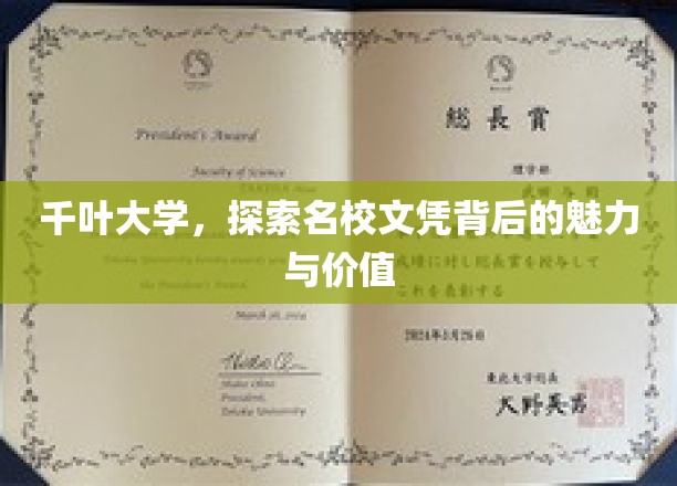 解码千叶大学，名校文凭的内在魅力与无限价值