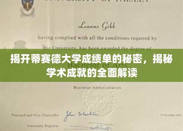 探寻蒂赛德大学成绩单背后的学术奥秘