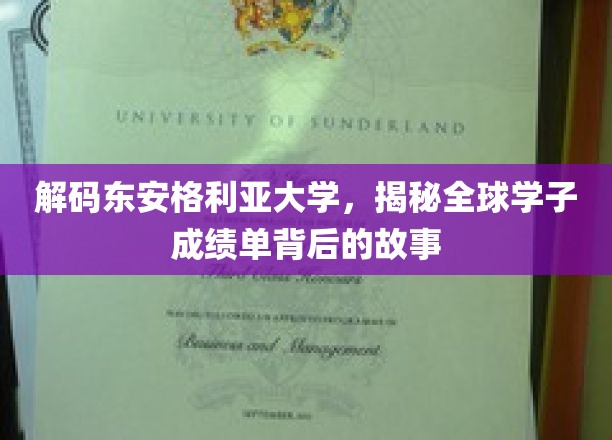 解码东安格利亚大学，揭秘全球学子成绩单背后的故事