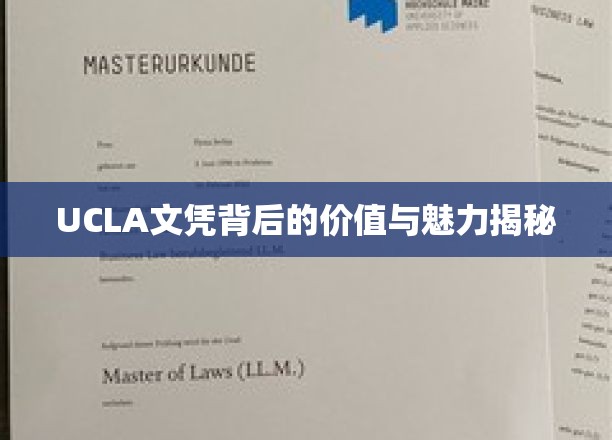 UCLA文凭背后的价值与魅力大揭秘