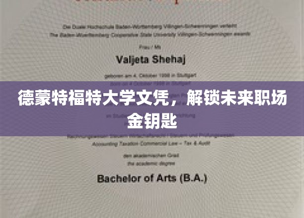 德蒙大学文凭，开启职场精英之路的金钥匙