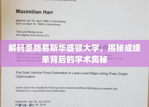 探索圣路易斯华盛顿大学，揭开成绩单中的学术秘境