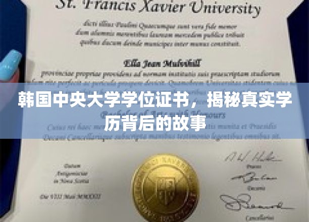 韩国中央大学证书探秘，揭秘学历认证背后的真相与传奇