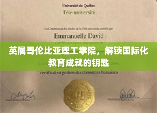 英属哥伦比亚理工，开启全球视野教育的璀璨之门
