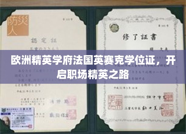 解锁职场巅峰，法国英赛克学位证，引领精英人生新篇章