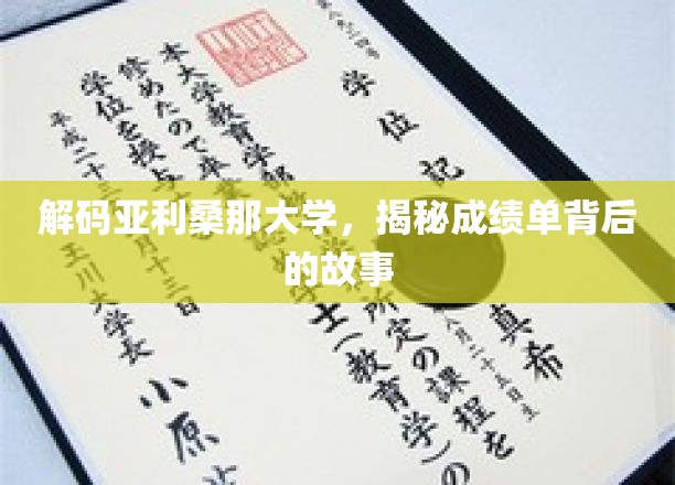 解码亚利桑那大学，揭秘成绩单背后的故事