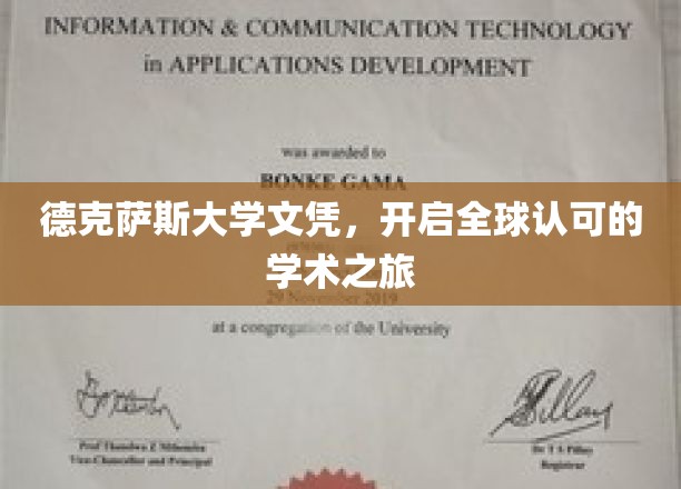 德克萨斯大学文凭，世界通行证解锁学术新境界